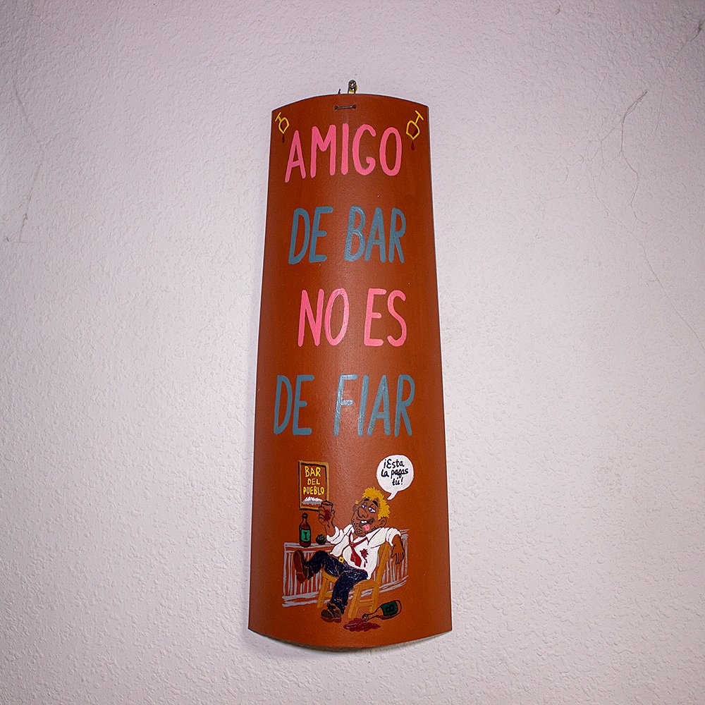 Amigo de bar, no es de fiar